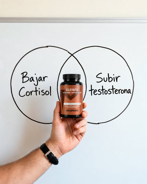 Bajar cortisol y subir testosterona. A la vez.