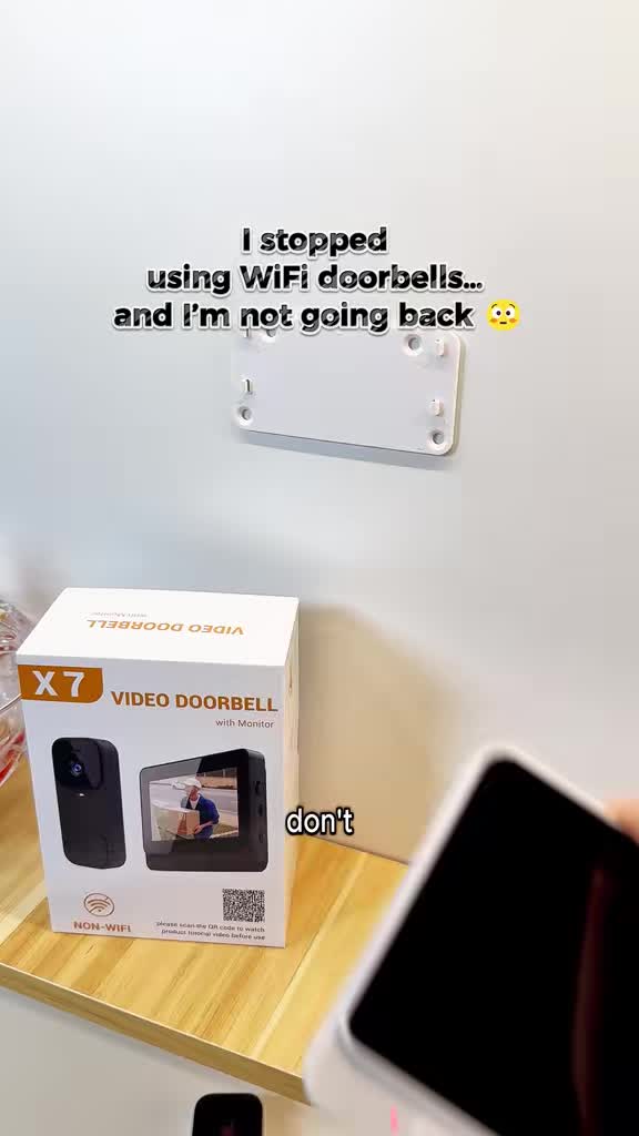 Wireless Video Doorbell With Screen