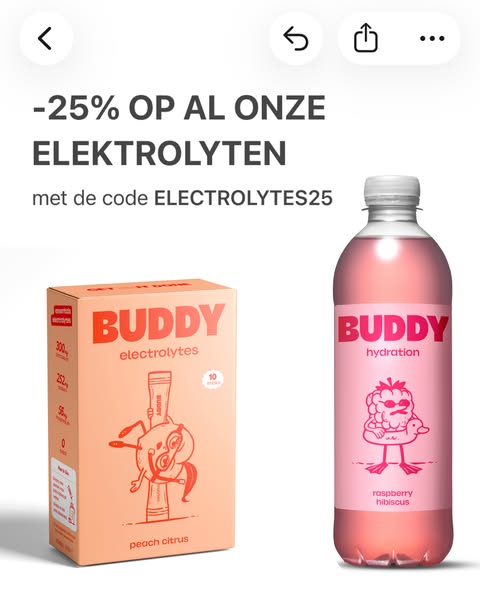 25% op al onze elektrolyten