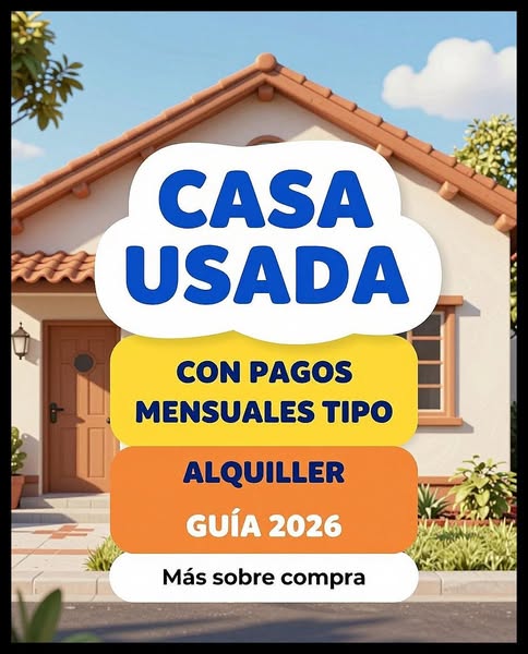Viviendas usadas con pagos mensuales tipo alquiler