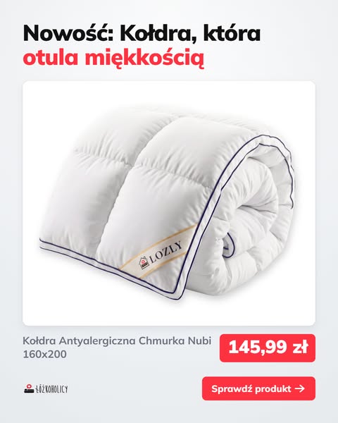 Nowość: Kołdra Chmurka Nubi