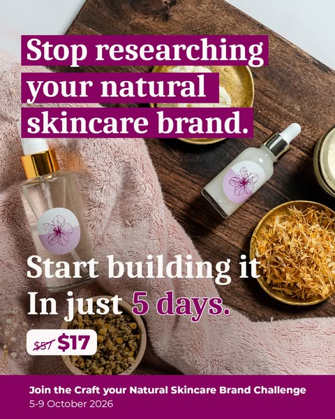 Create a solid foundation for your very own natural skincare brand