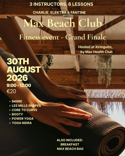 Anúncio de Max Health Club