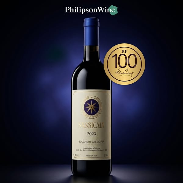 100 Point. Én Vin. Sassicaia.