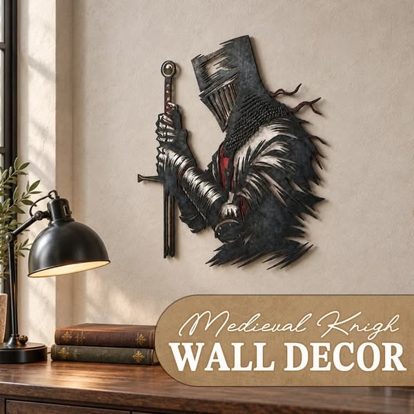 Medieval Knight Wall Decor – The Guardian Knight