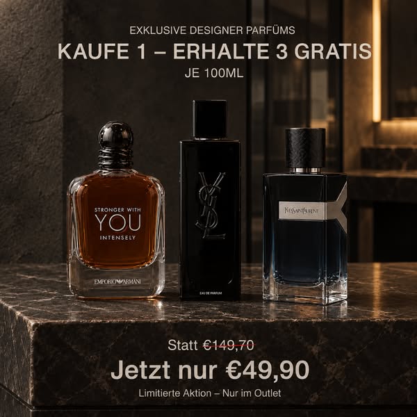 Angebot endet in Kürze: 1 kaufen – 3 Düfte erhalten