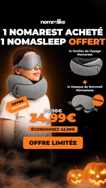 Offre d'Halloween : 1 coussin acheté = 1 masque offert