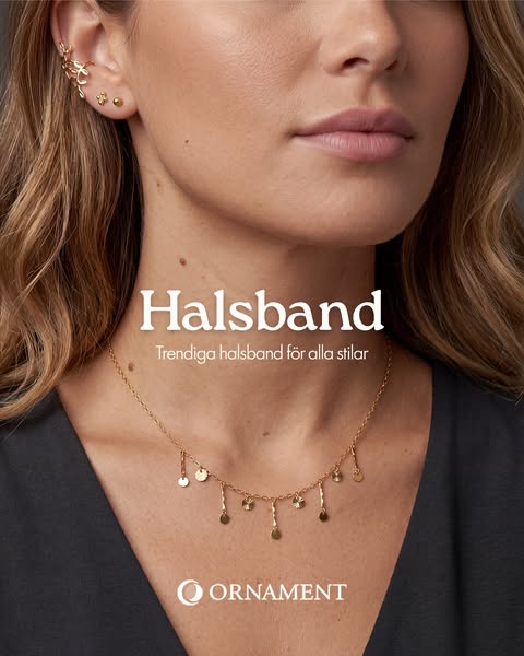 Halsband - Vackra & trendiga halssmycken hos ORNAMENT.se