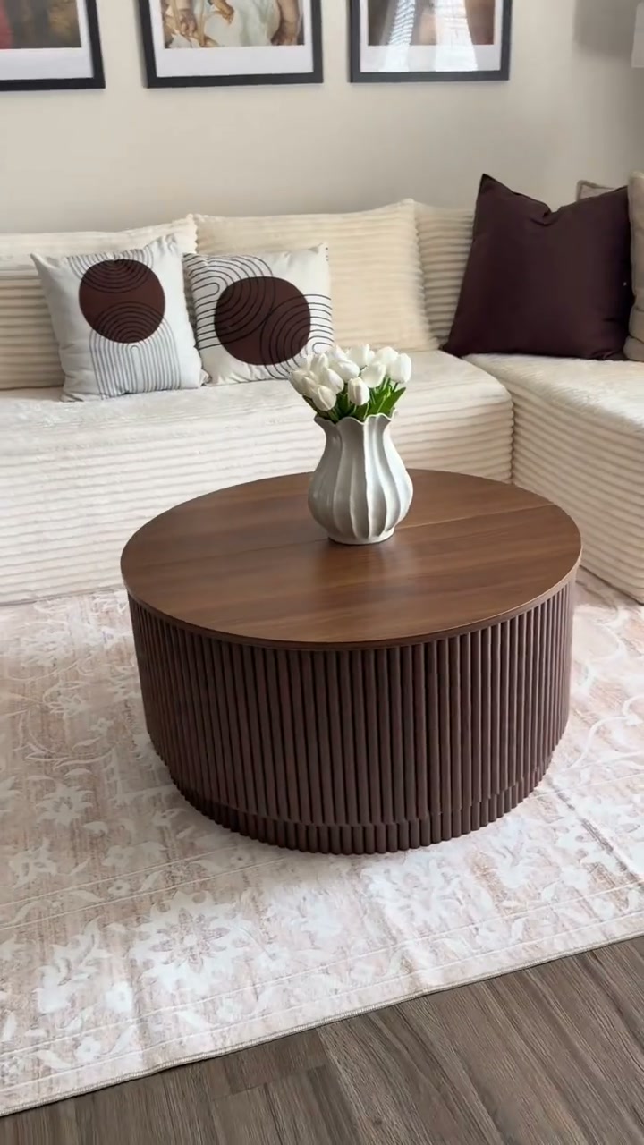 50% OFF Round Lift Top Coffee Table – Only €34.9