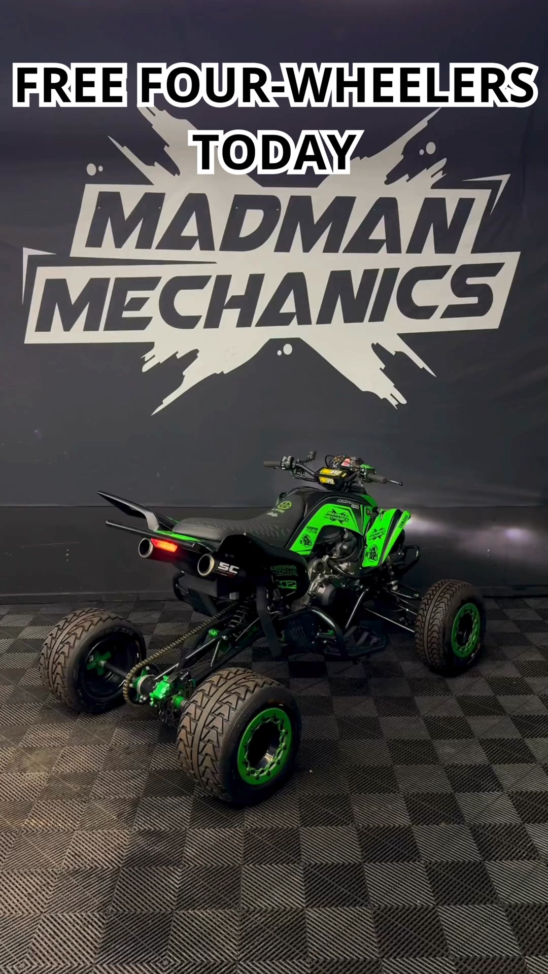 I WANT FREE FOUR-WHEELERS