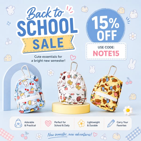 Back to School, But Make It Kawaii - 15% OFF!