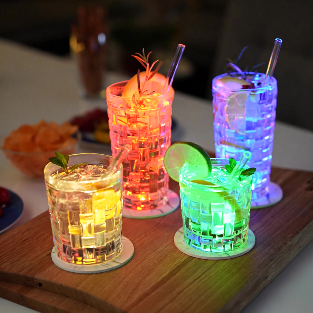 Dessous de verre lumineux – Fabriqués en Allemagne