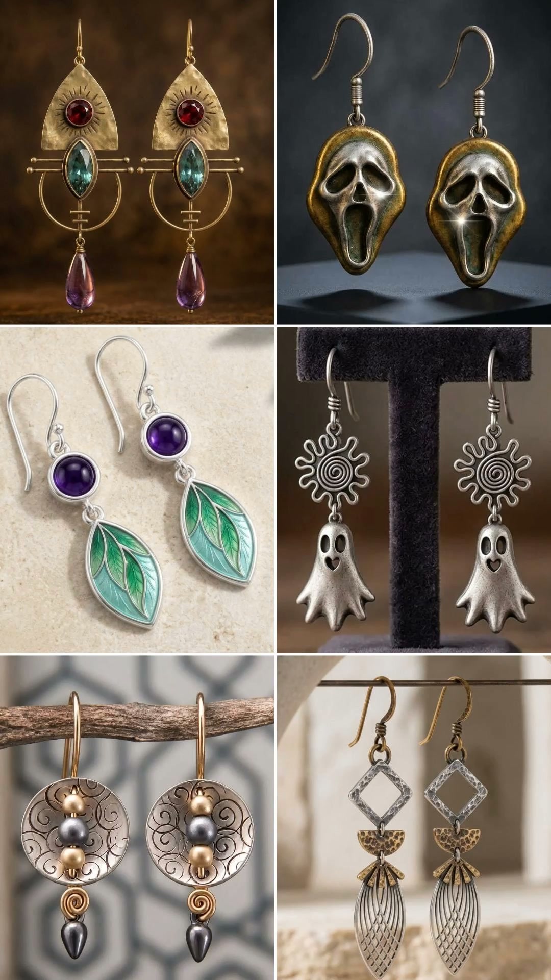 Boho Copper Earrings - Vintage Free Spirit Dangle Jewelry Gift for Her