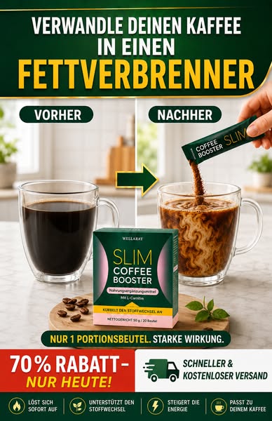 Jetzt 70 % Rabatt auf Slim Coffee Booster sichern.