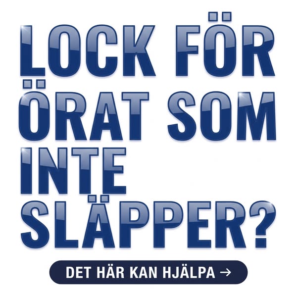 Du rengör inte dina öron – du packar igen dem. Misstaget med bomullspinnar.