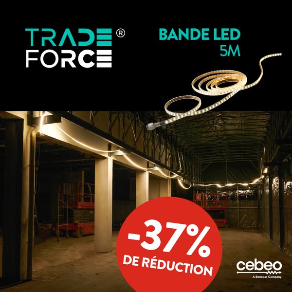 Bande LED TradeForce avec 37 % de réduction