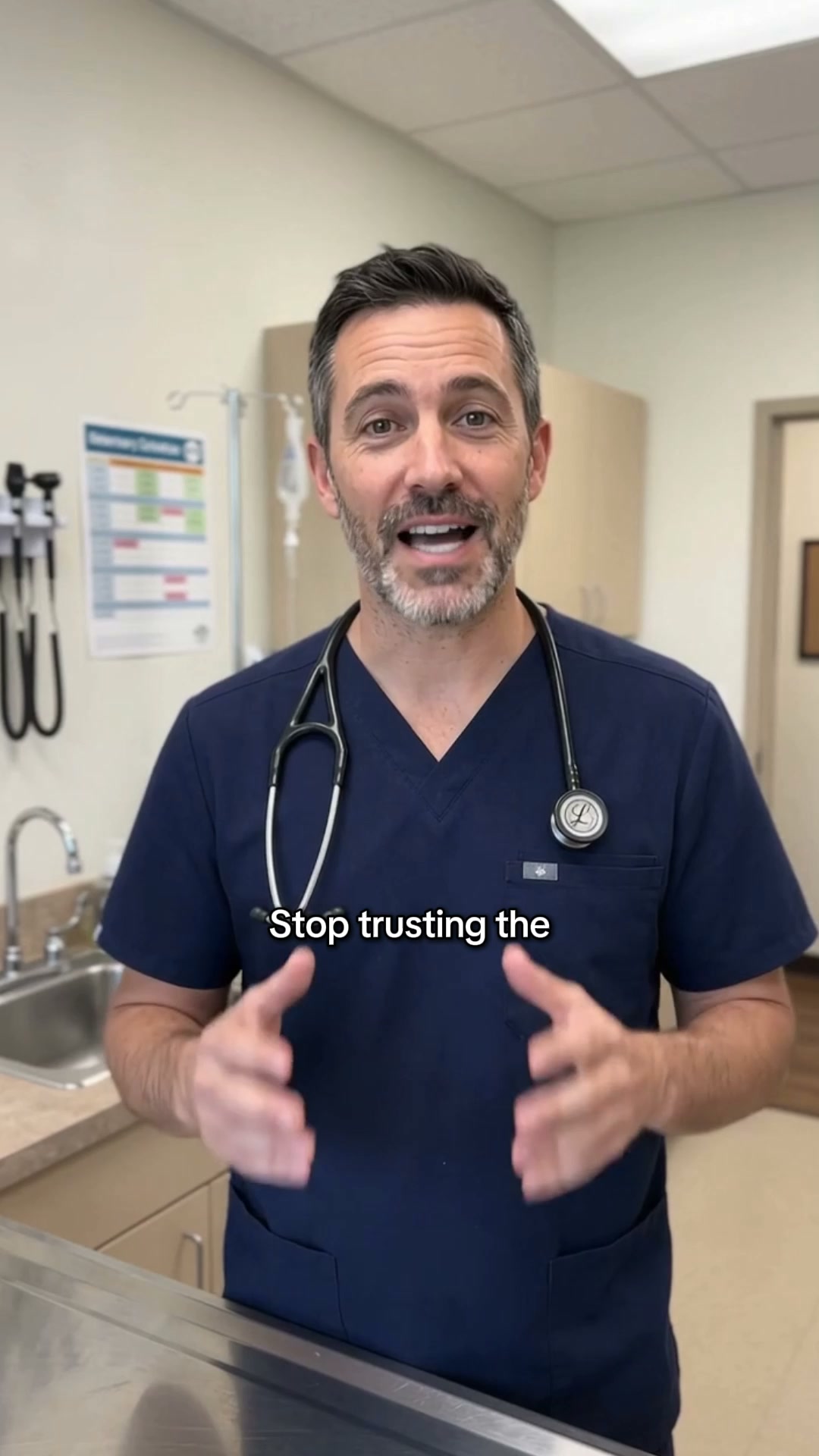 A vet on the full water bowl