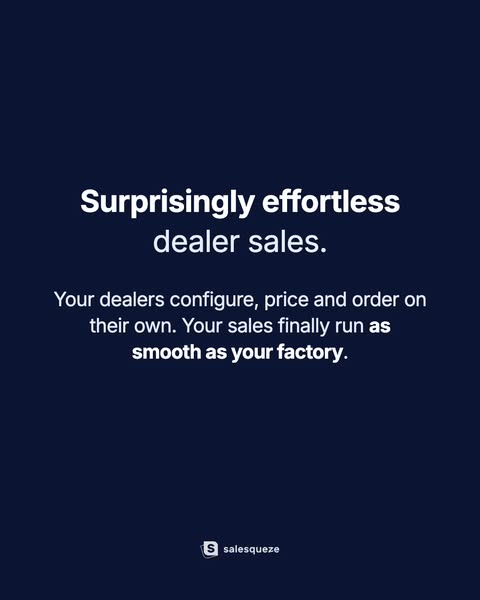 Surprisingly effortless dealer sales