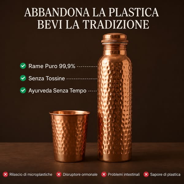 50% OFFERTA sulla mia bottiglia in rame Alma Pure