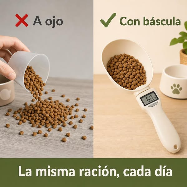 Adiós al vaso medidor del pienso