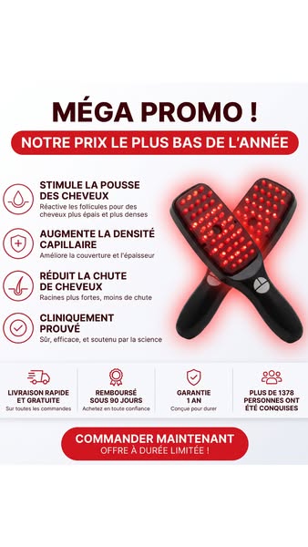 a brosse est pleine de cheveux après CHAQUE passage ?