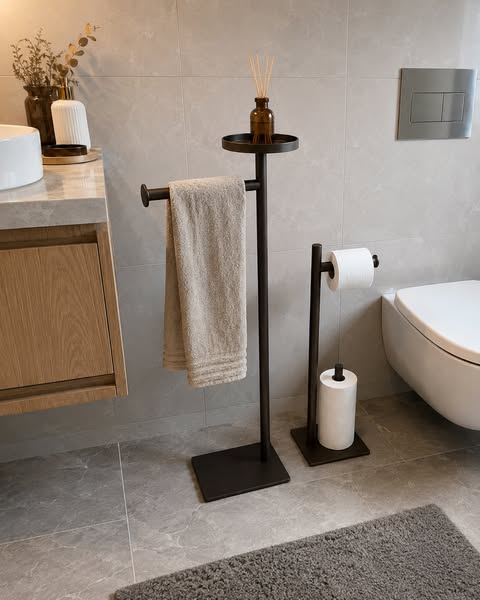 Moss Metal Bathroom Accessory Set of 2