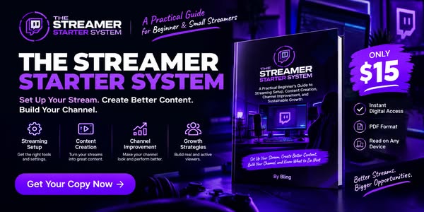 The Streamer Starter System — $15