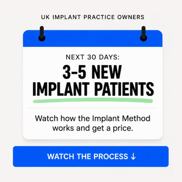 [dentists] get 3-5 new implant patients per month