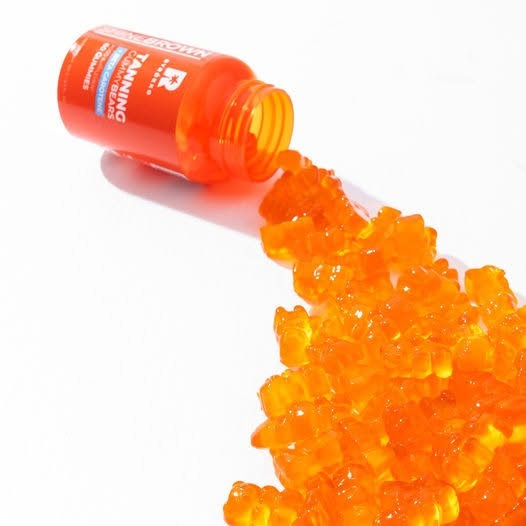 Das Creative dahinter: 2.0 SHINE BROWN BETA CAROTENE TANNING GUMMY BEARS