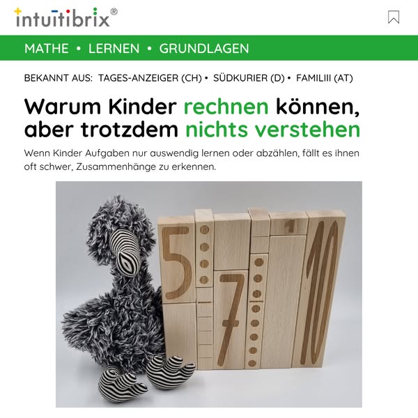 Ab 4 Jahren. Selbsterklärend. Aus Holz.