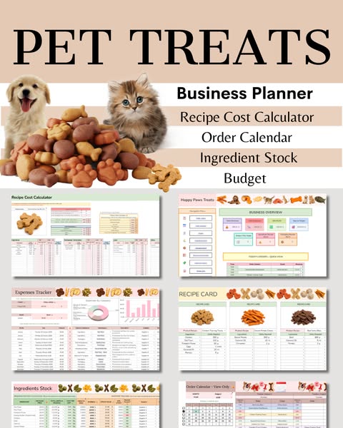 Pet Treats Business Planner