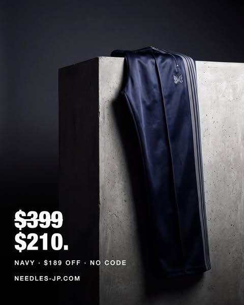 Navy. $399 to $210.