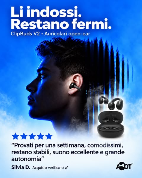 SCONTO -30% ClipBuds V2