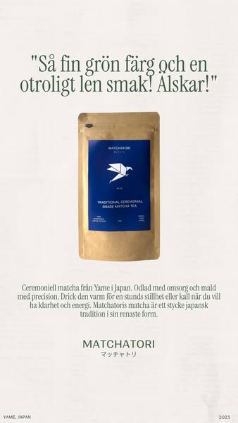 Beställ exklusiv matcha från Japan