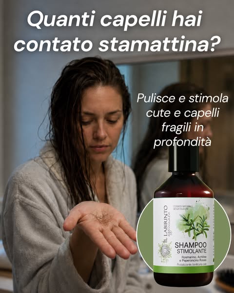 Shampoo stimolante per una cute più reattiva
