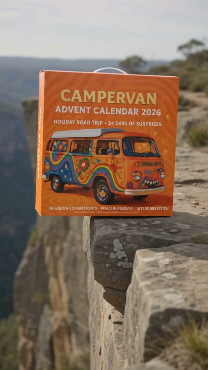 2026 Campervan Advent Calendar-2D flat solid acrylic model