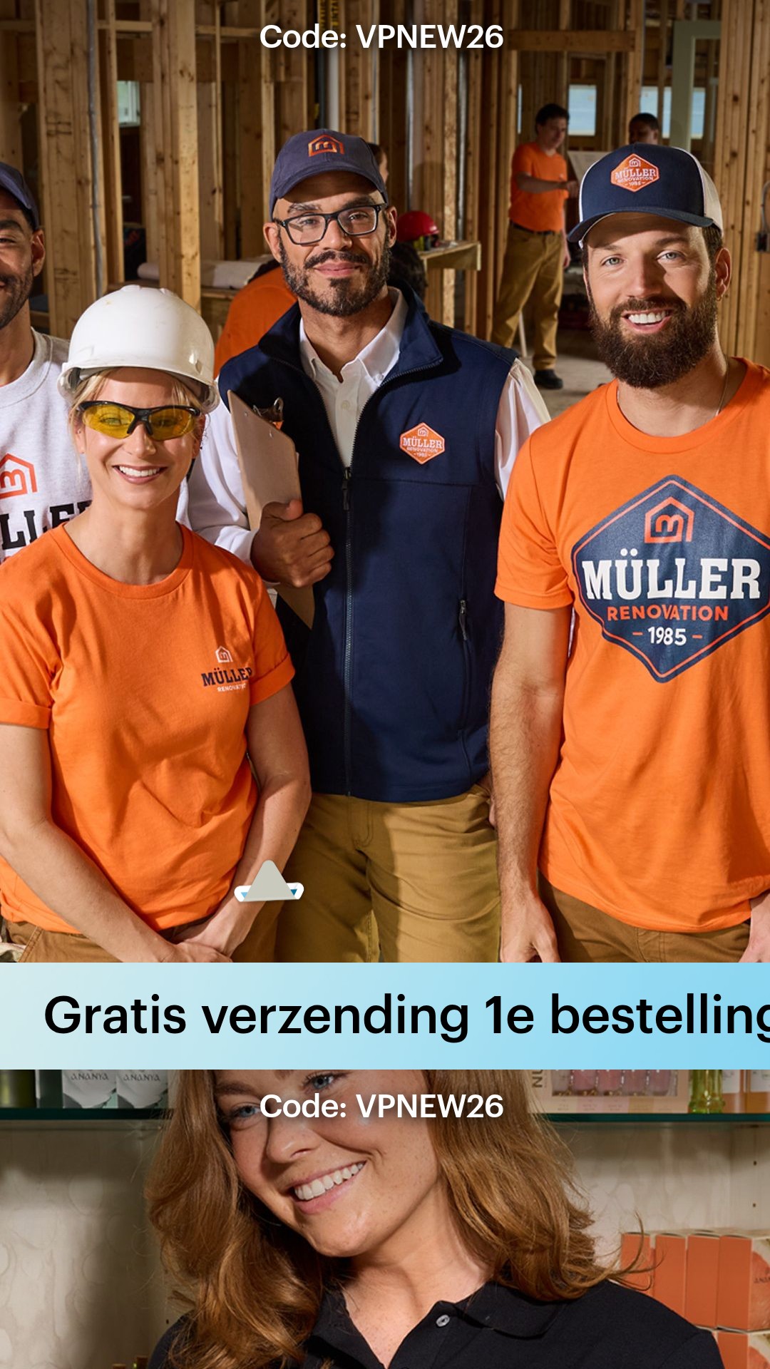 Gratis verzending bij 1e order