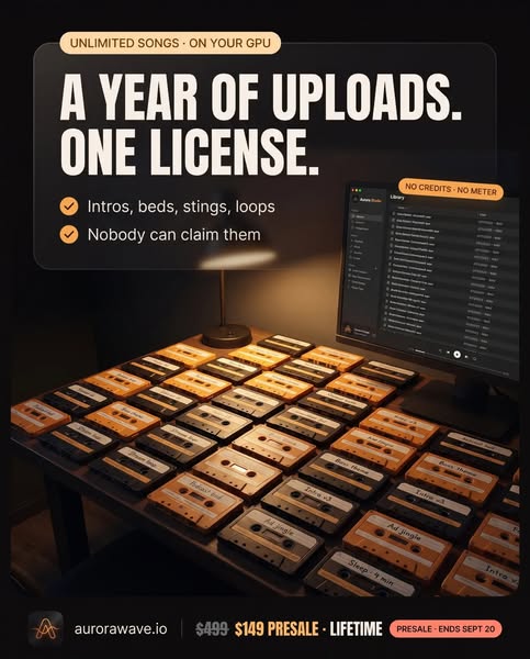 Your Next 100 Songs. $149 Once. No Monthly Fees.