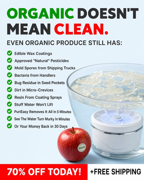 Your Rinsed Produce is NOT Clean