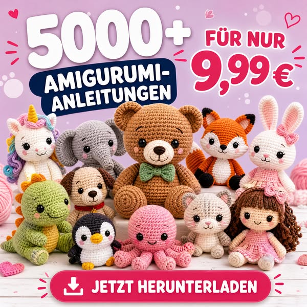 5000+ Amigurumi für 9,99 €