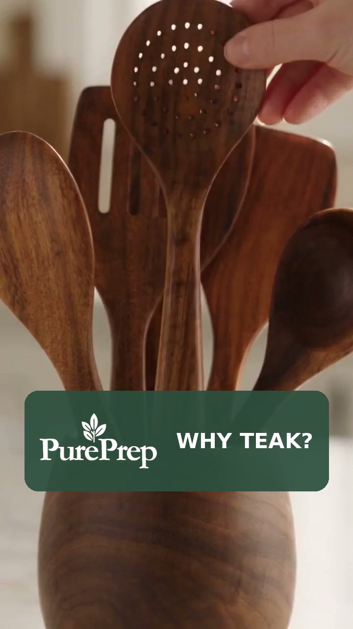 50% Off Best Selling Non-Toxic Teak Kitchen Utensils