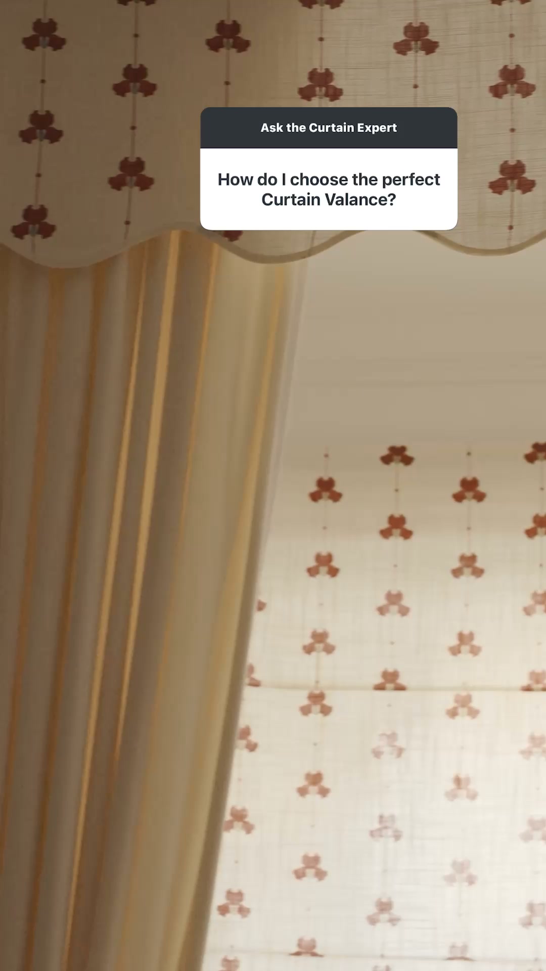 Speak with a curtain expert.