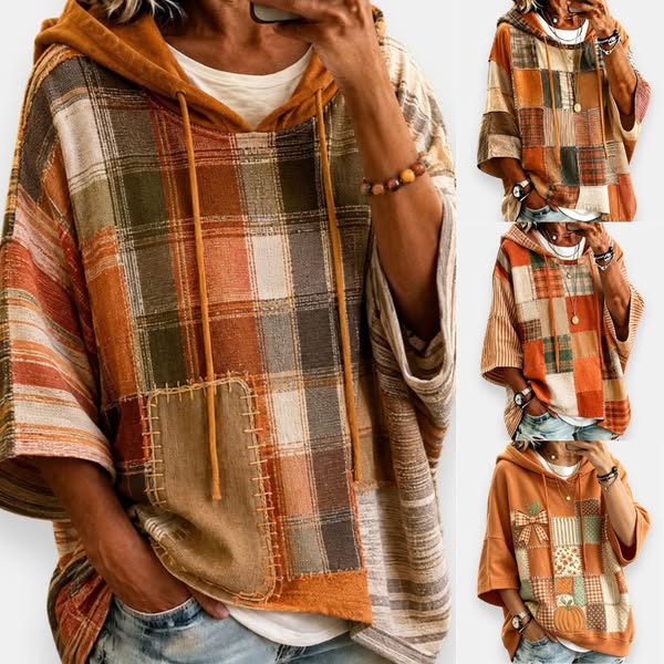 Cousu comme un patchwork, porté comme un pull