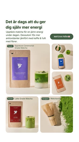 Byt ut kaffet mot matcha