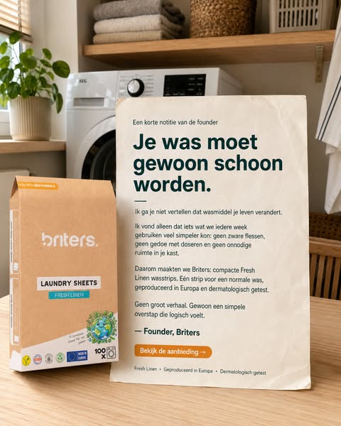 100 wasstrips = 100 keer wassen