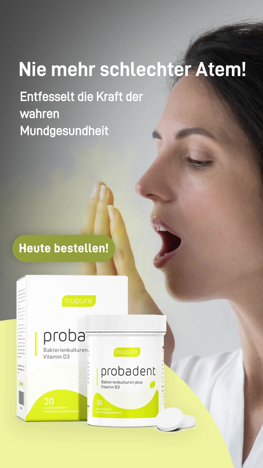 Eine Kapsel pro Tag gegen Mundgeruch!