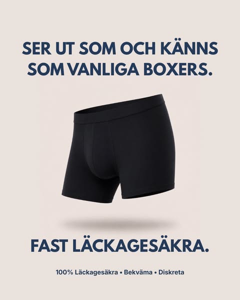 #1 Inkontinens lösning för män 60+