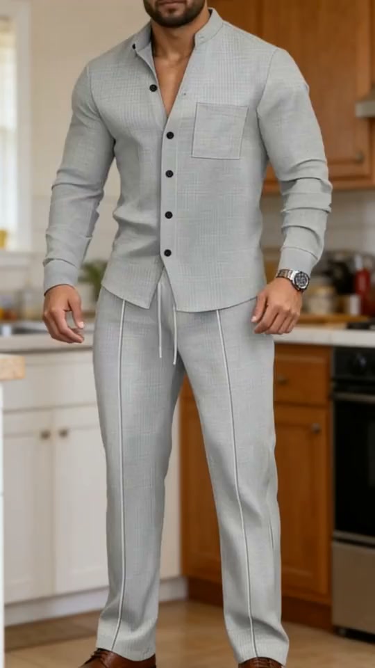 Hot Deal | Men’s Waffle Two-Piece Outfit