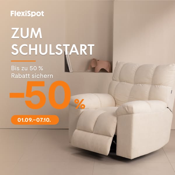 Schulstart-Deal – dein Recliner, bis zu –50 %