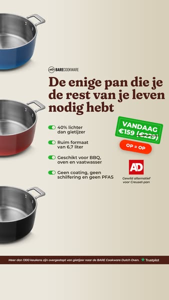 Nooit meer sjouwen in de keuken